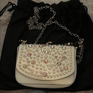 Juicy Couture Sophia Cream Crystal Shoulder Bag